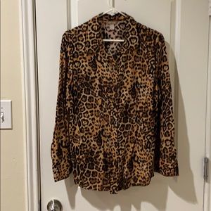 Leopard print top